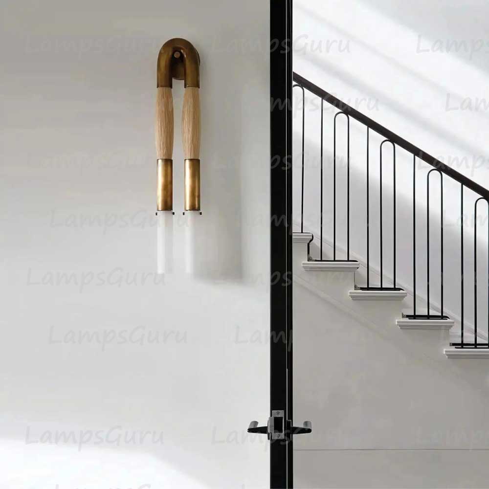 Double Head Antonia Horsehair Sconce