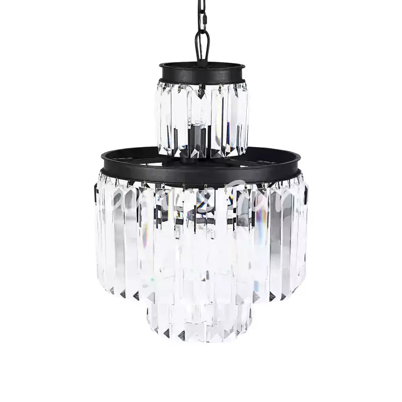 LG Leylanga Tiered Round Crystal Chandelier Lighting