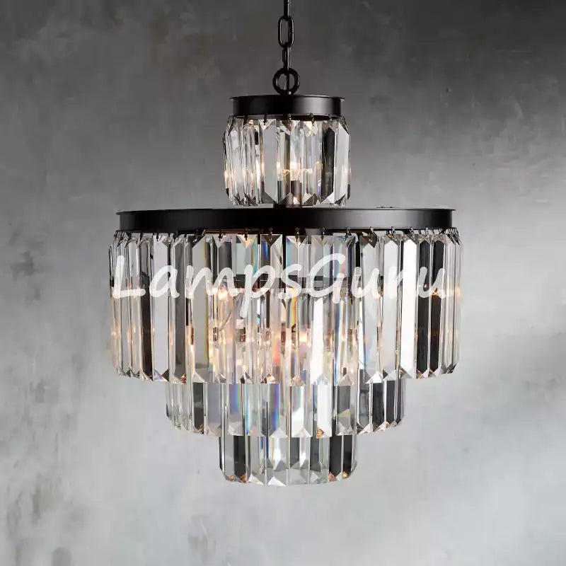 LG Leylanga Tiered Round Crystal Chandelier Lighting
