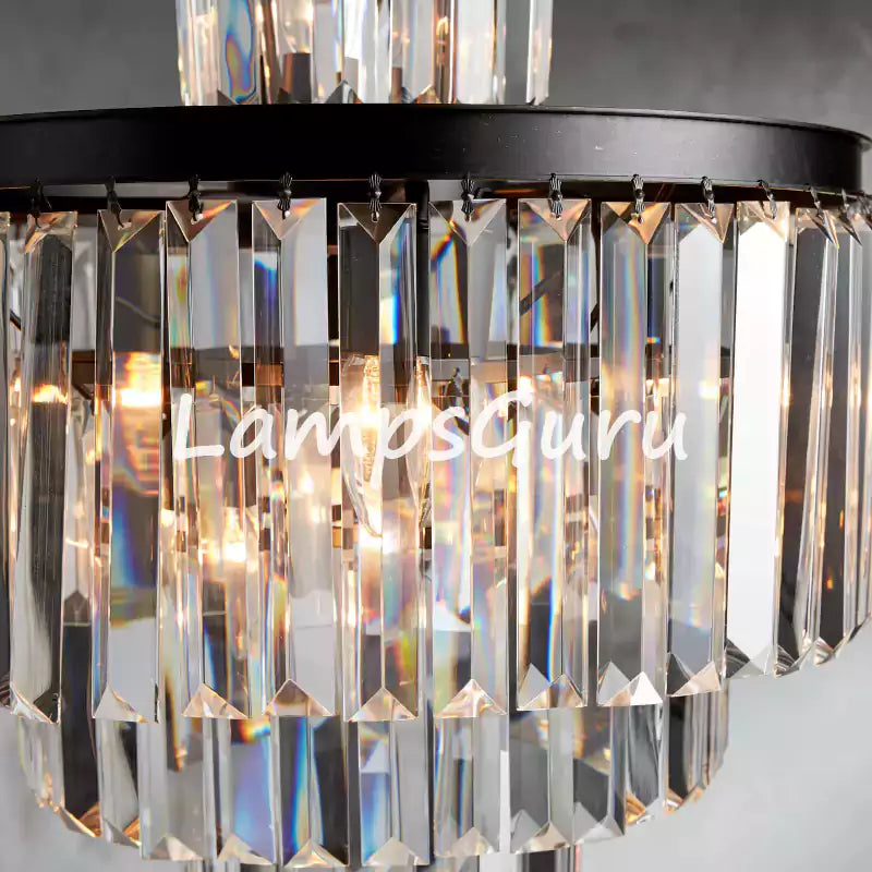 LG Leylanga Tiered Round Crystal Chandelier Lighting