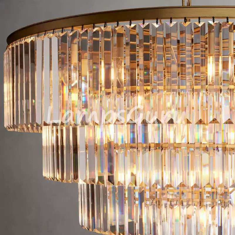 LG Leylanga Tiered Round Crystal Chandelier