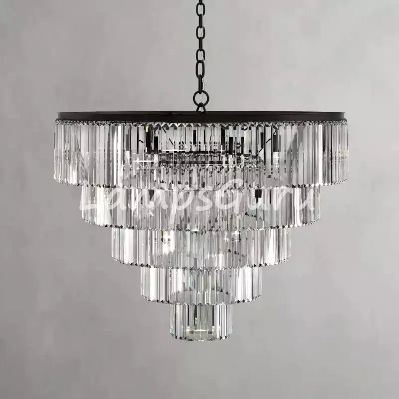 LG Leylanga Tiered Round Crystal Chandelier