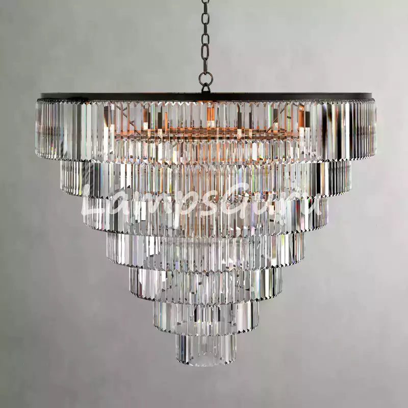 LG Leylanga Tiered Round Crystal Chandelier