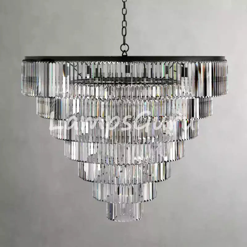 LG Leylanga Tiered Round Crystal Chandelier
