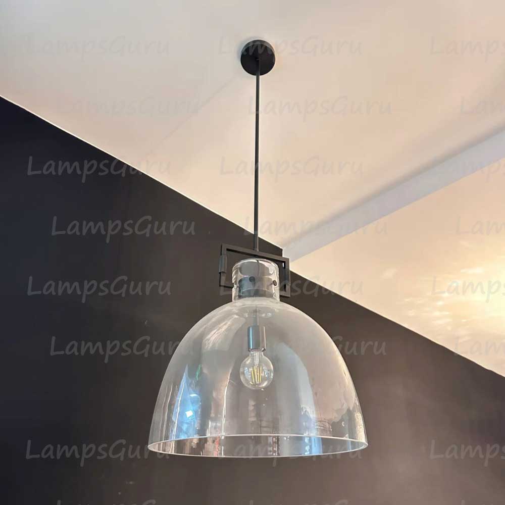 Machinista Glass Cloche Pendant Light