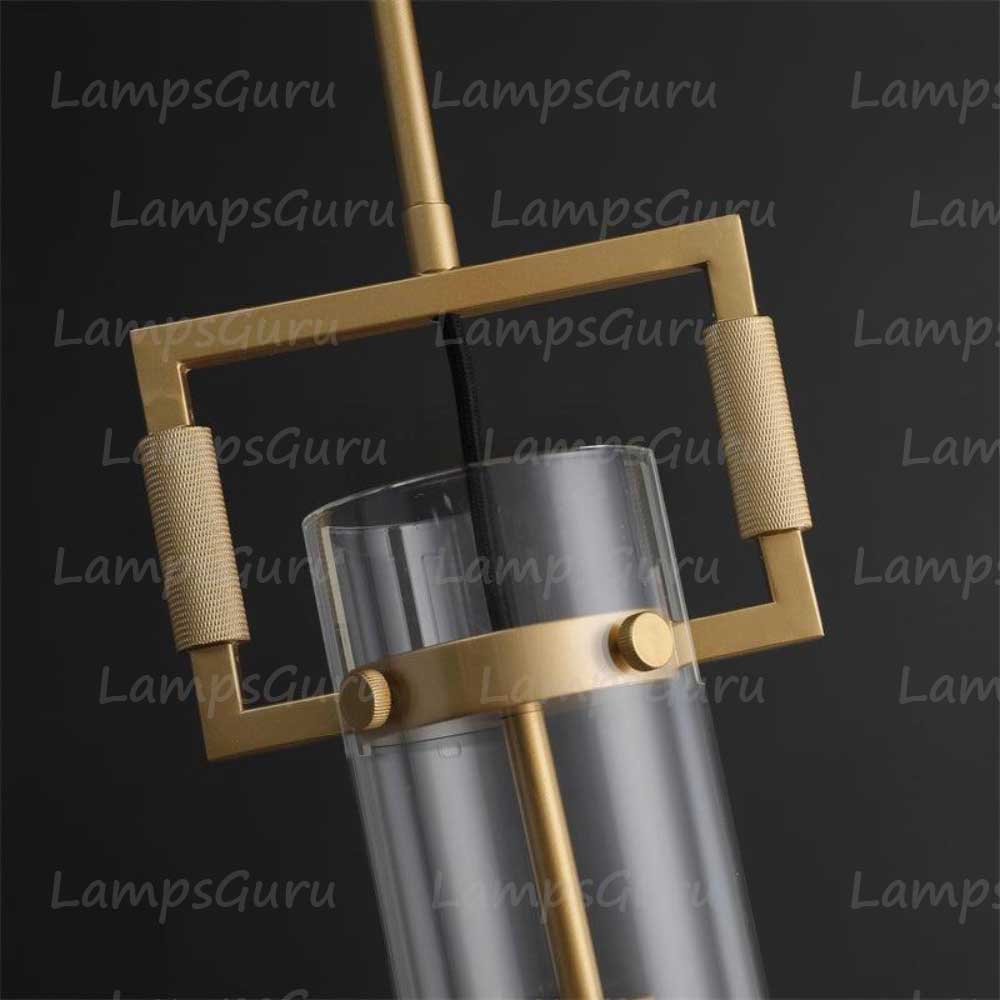 LG Machine Glass Cylinder Pendant