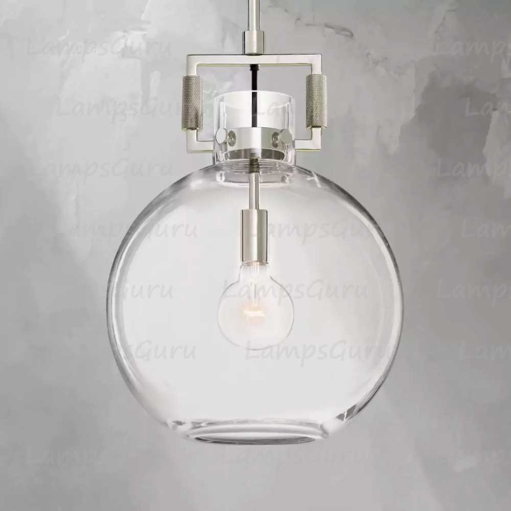 LG Machine Glass Globe Pendant