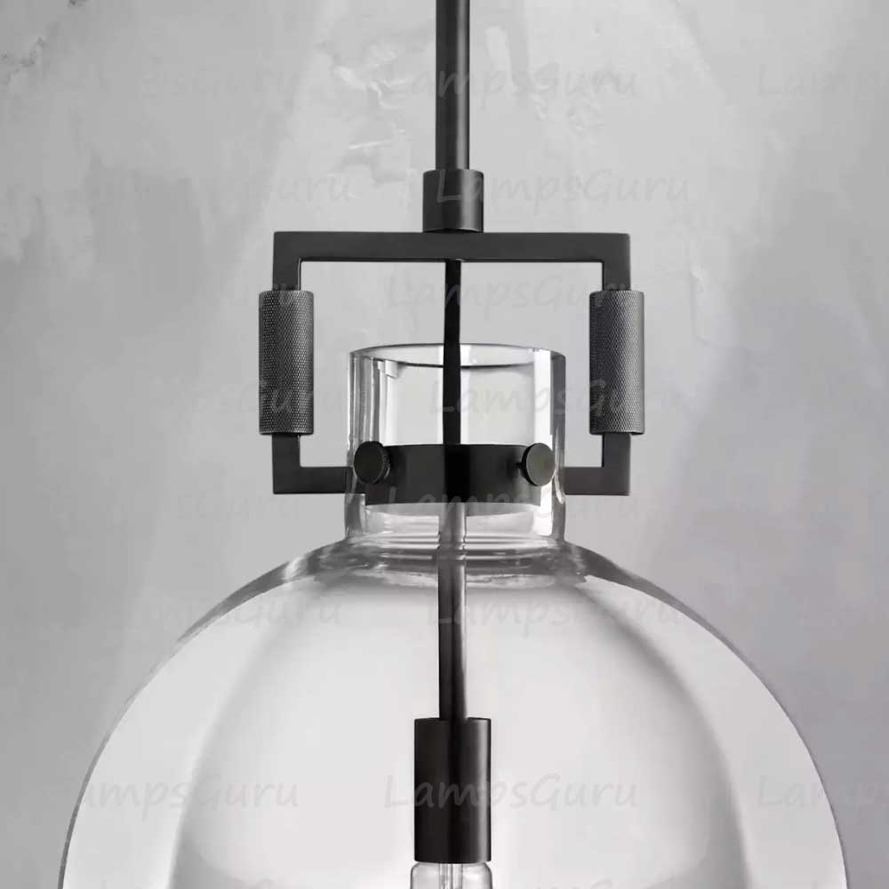 LG Machine Glass Globe Pendant