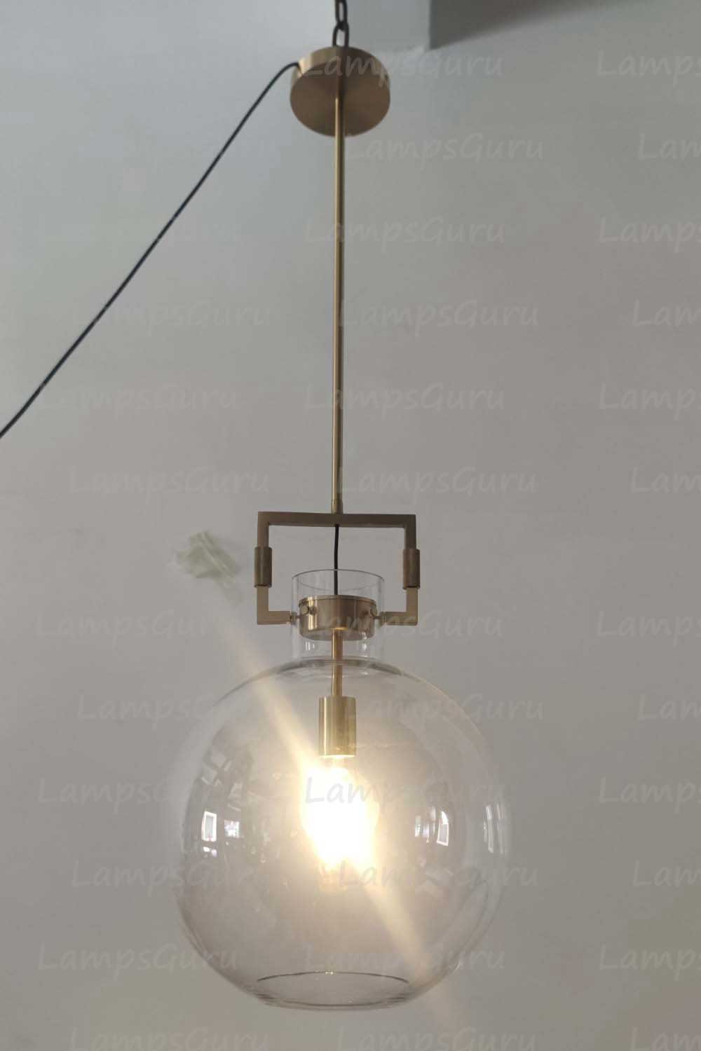 LG Machine Glass Globe Pendant