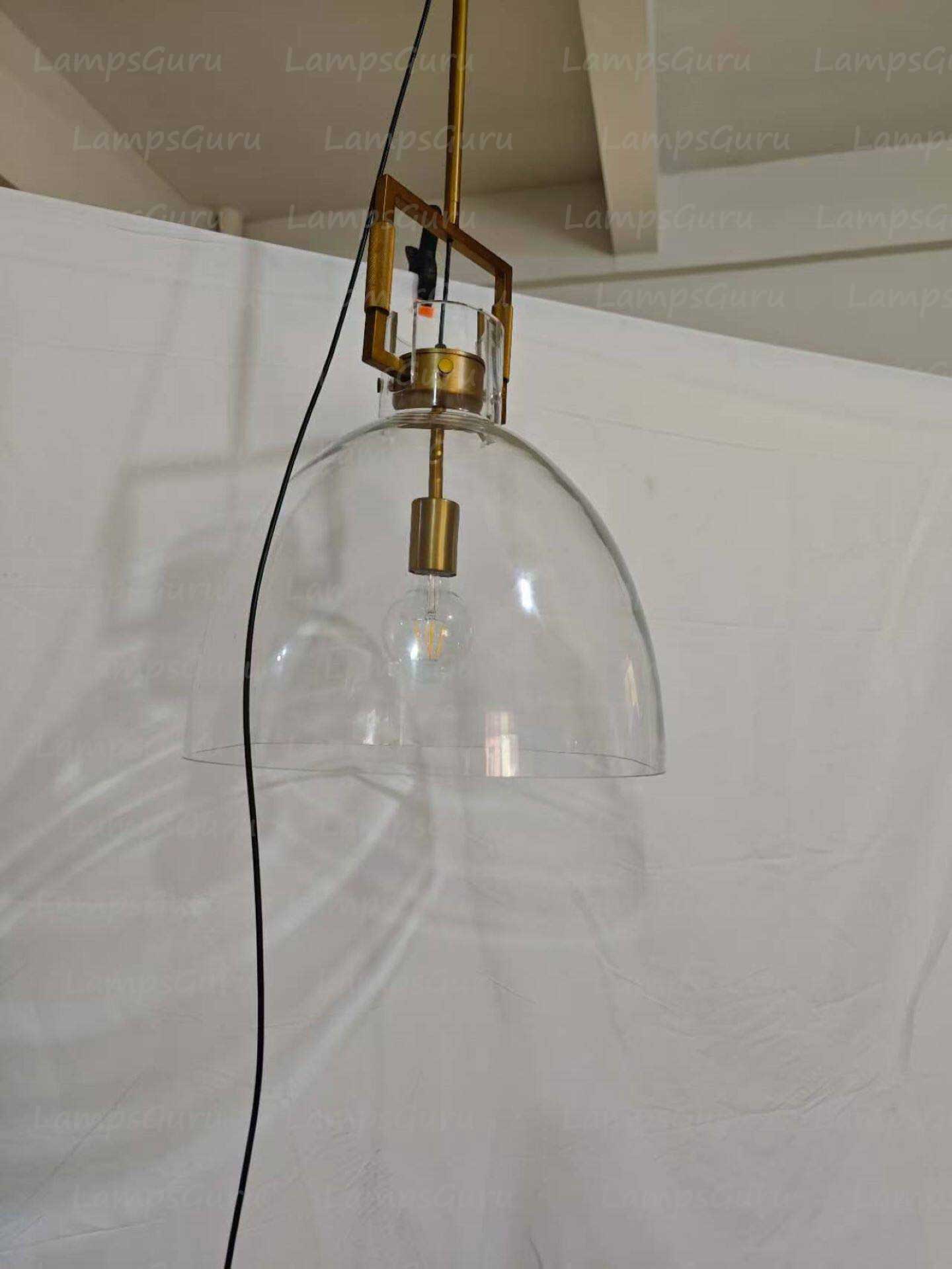 Machinista Glass Cloche Pendant Light