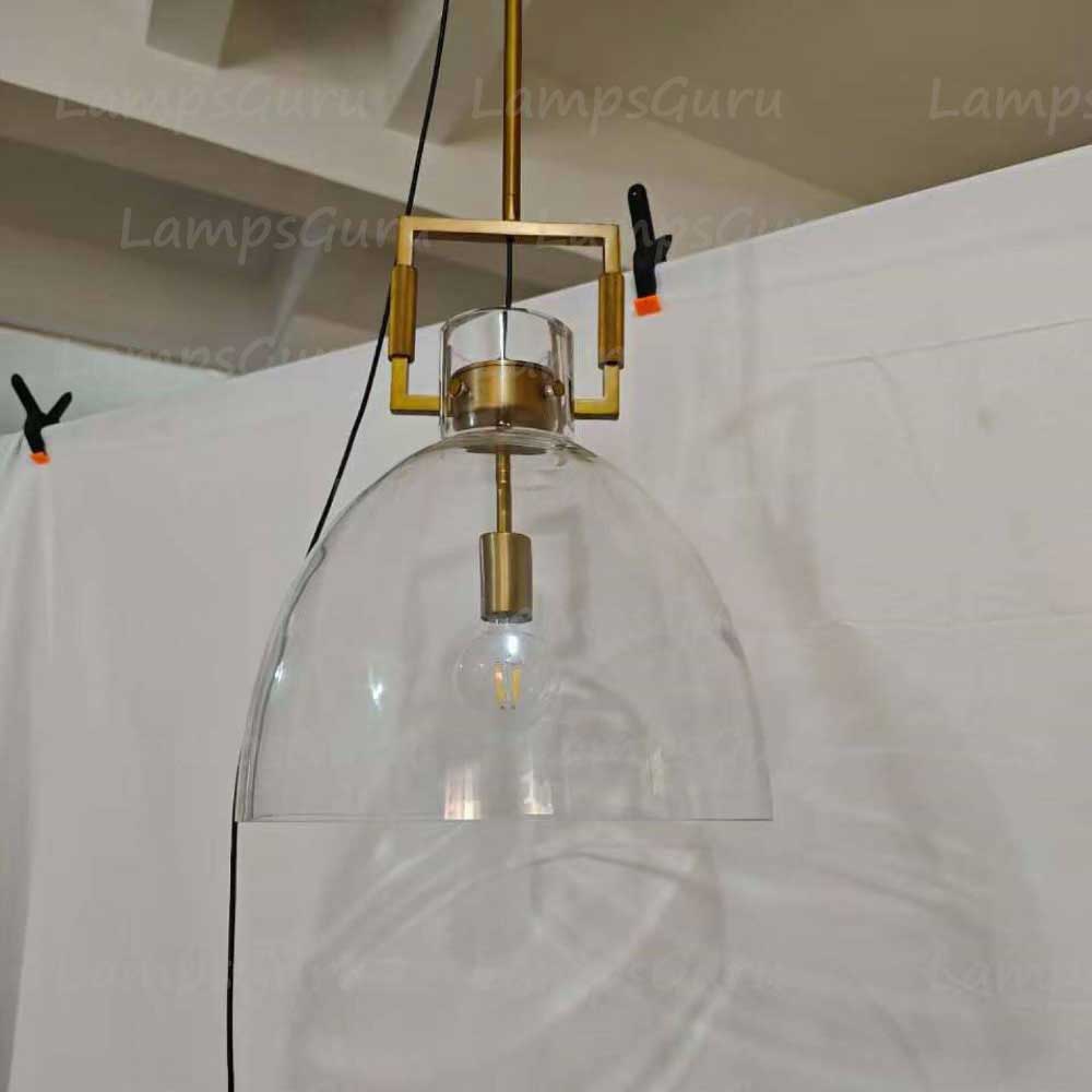 Machinista Glass Cloche Pendant Light