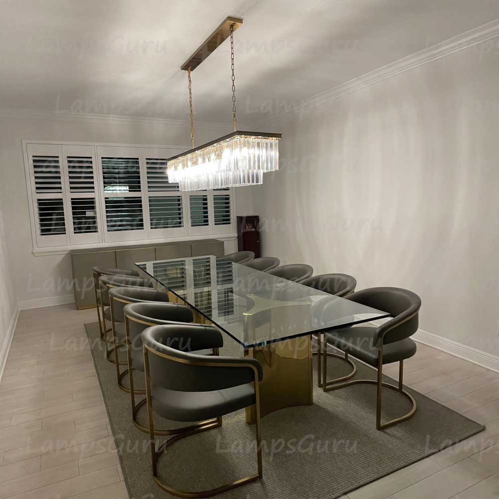 1920s Odeona Rectangular Chandelier 72"