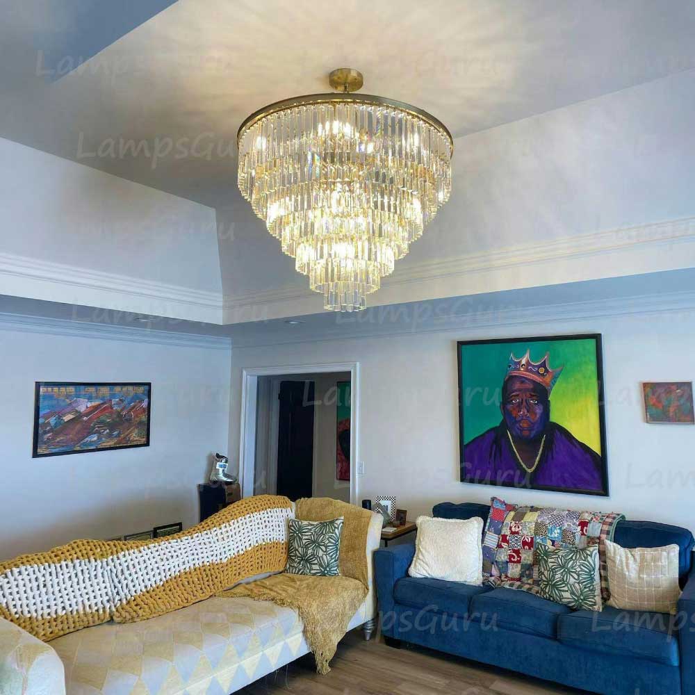 LG Odon Round Chandelier 44"