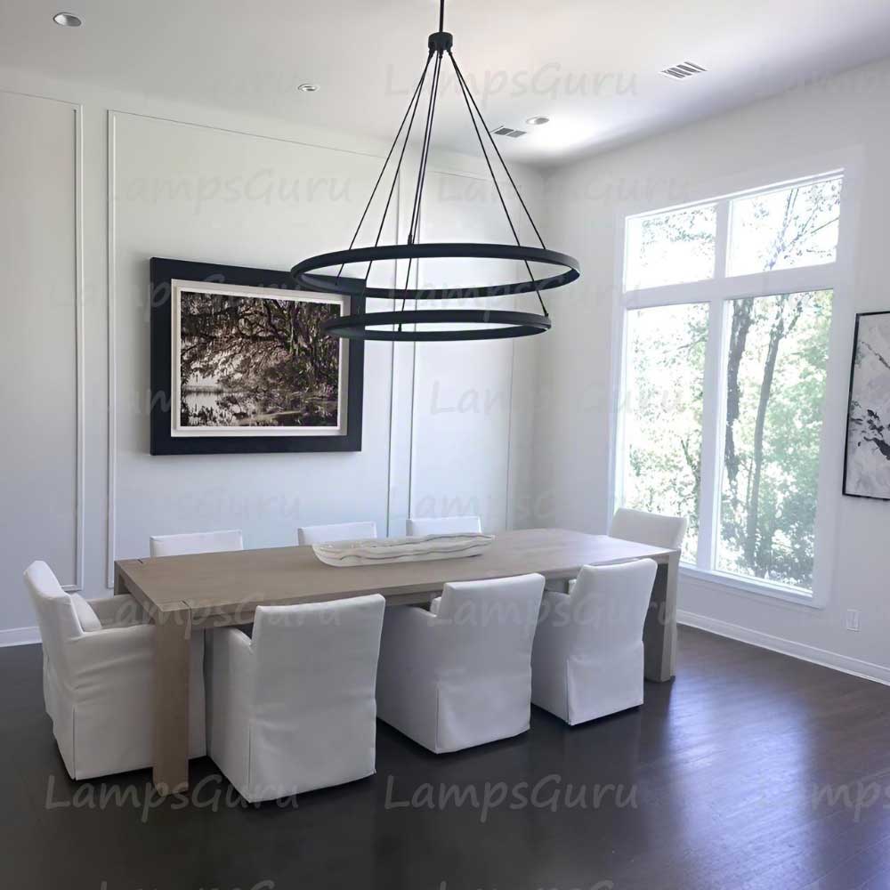 Peraltas Two-Tier Round Chandelier 60"