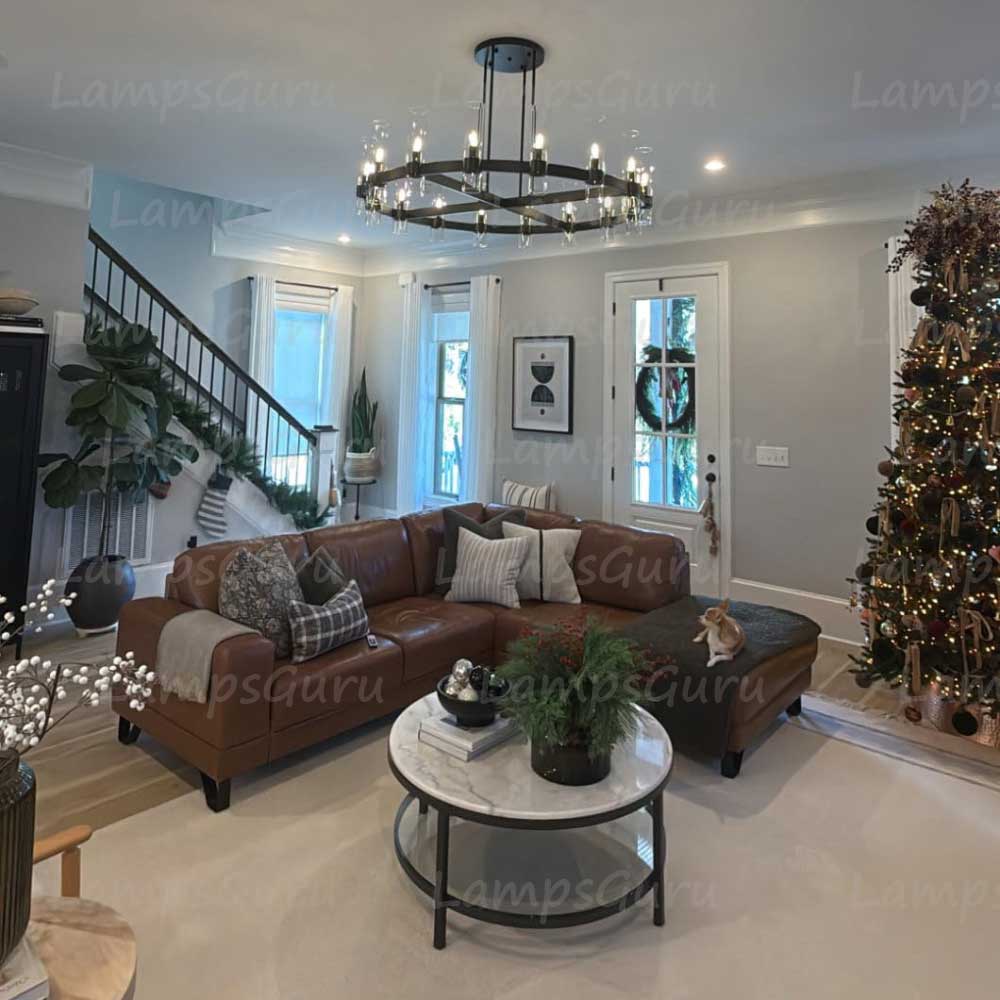 Ravelley Round Chandelier 48"
