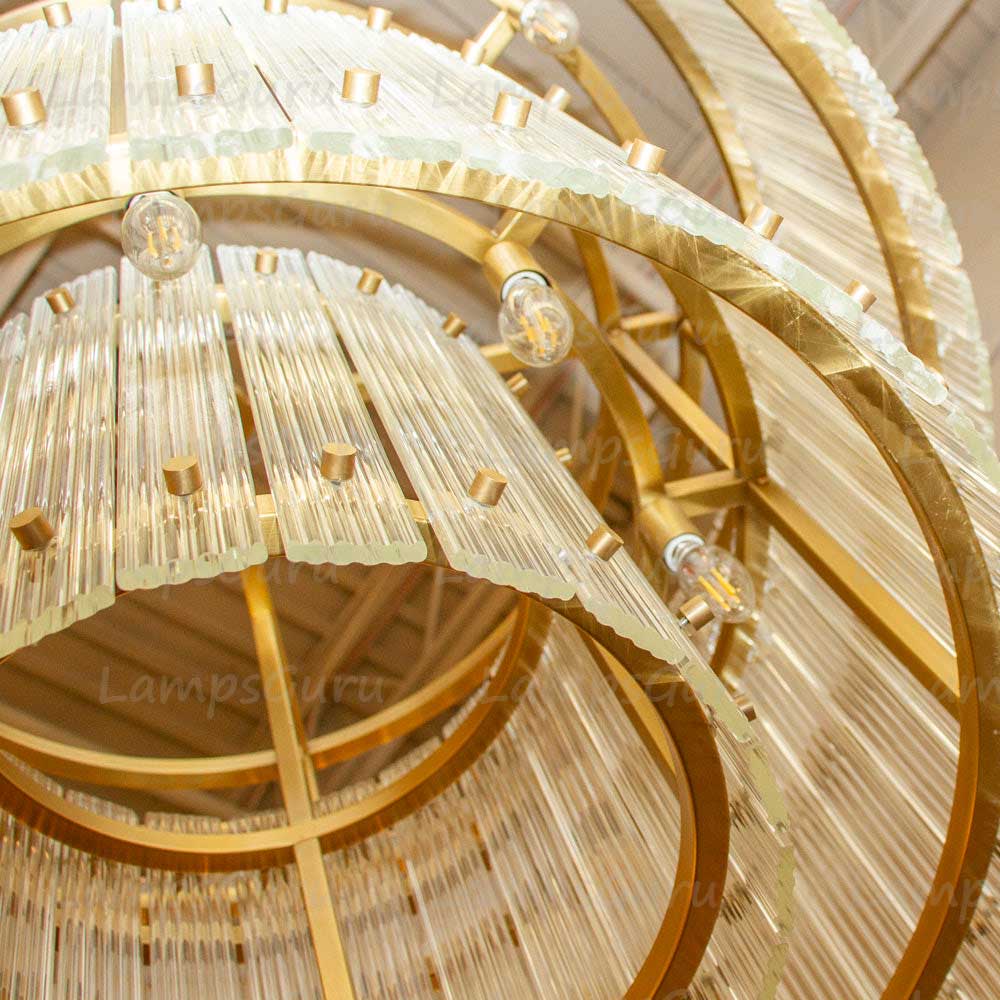 San Marcon Two Tier Round Chandelier 22"