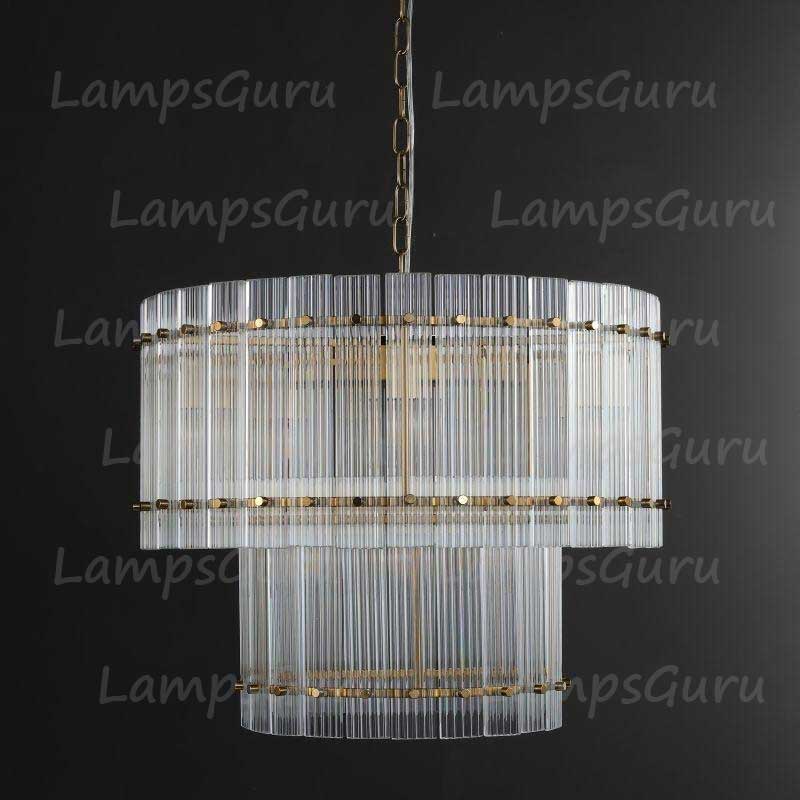 San Marcon Two Tier Round Chandelier 22"