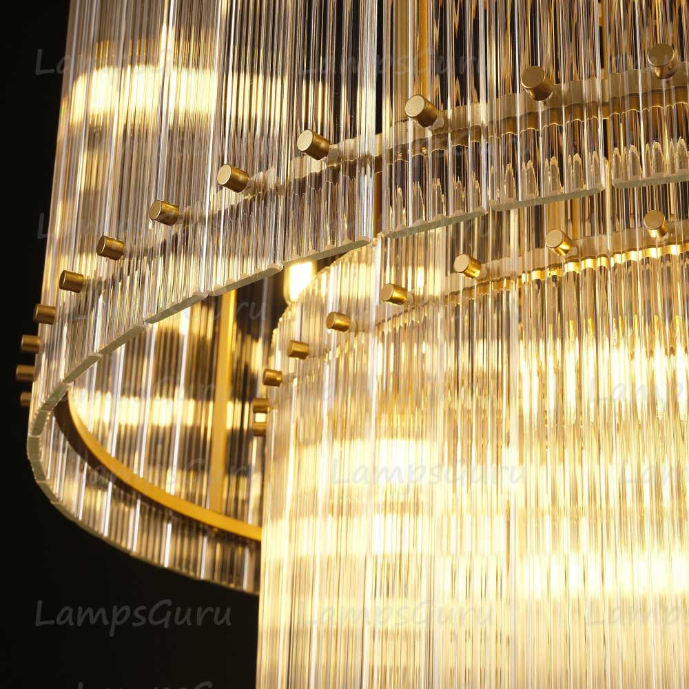 San Marcon Two Tier Round Chandelier 37"