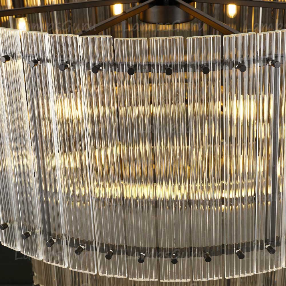 San Marcon Two Tier Round Chandelier 37"
