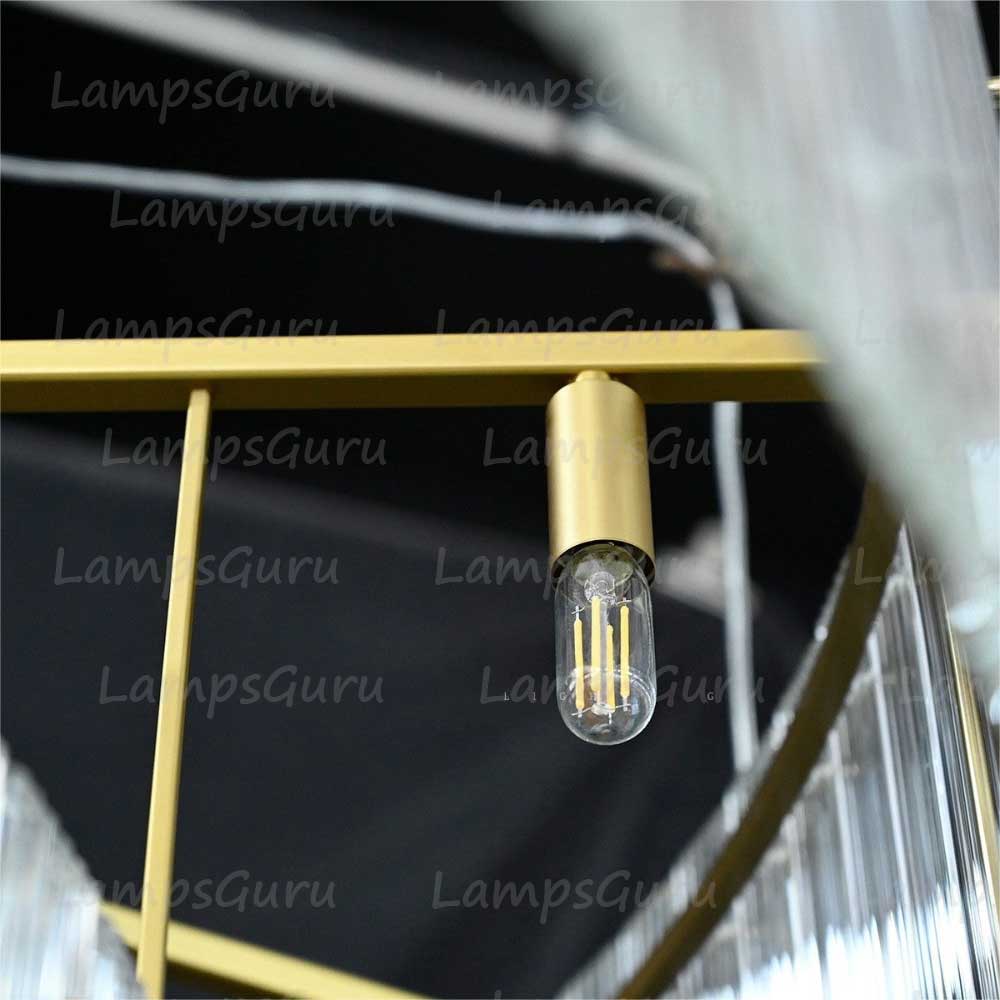San Marcon Two Tier Round Chandelier 48"