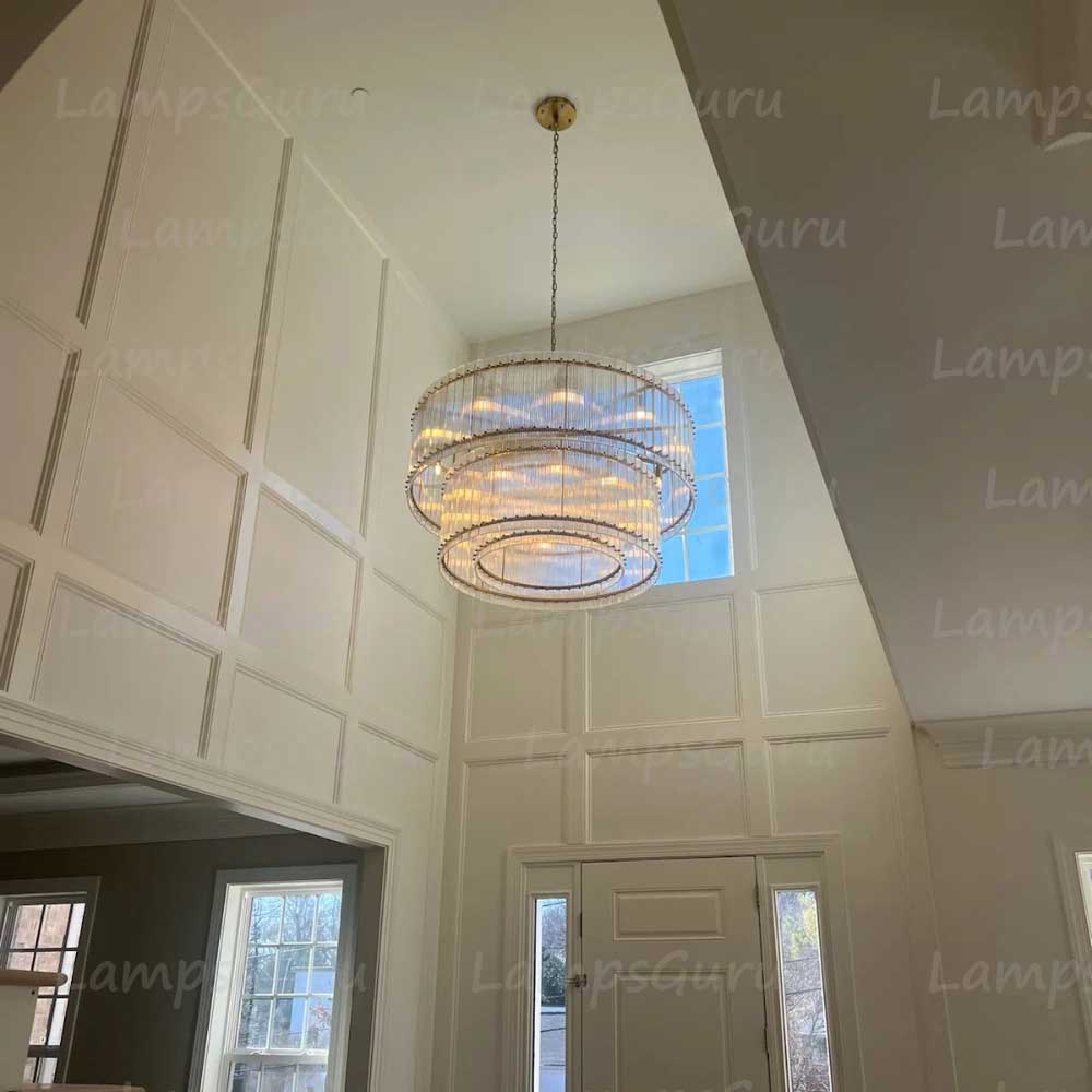 San Marcon Two Tier Round Chandelier 48"