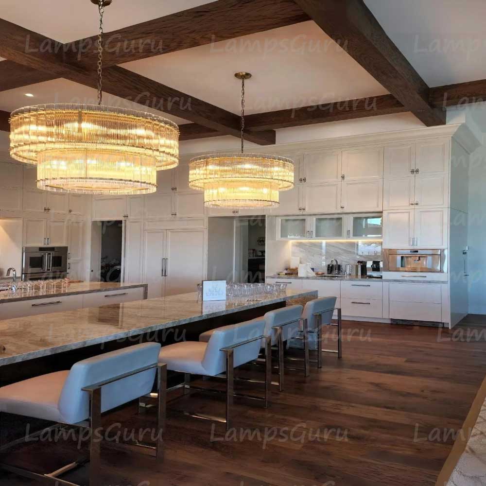 San Marcon 2 Tier Round Chandelier 60"