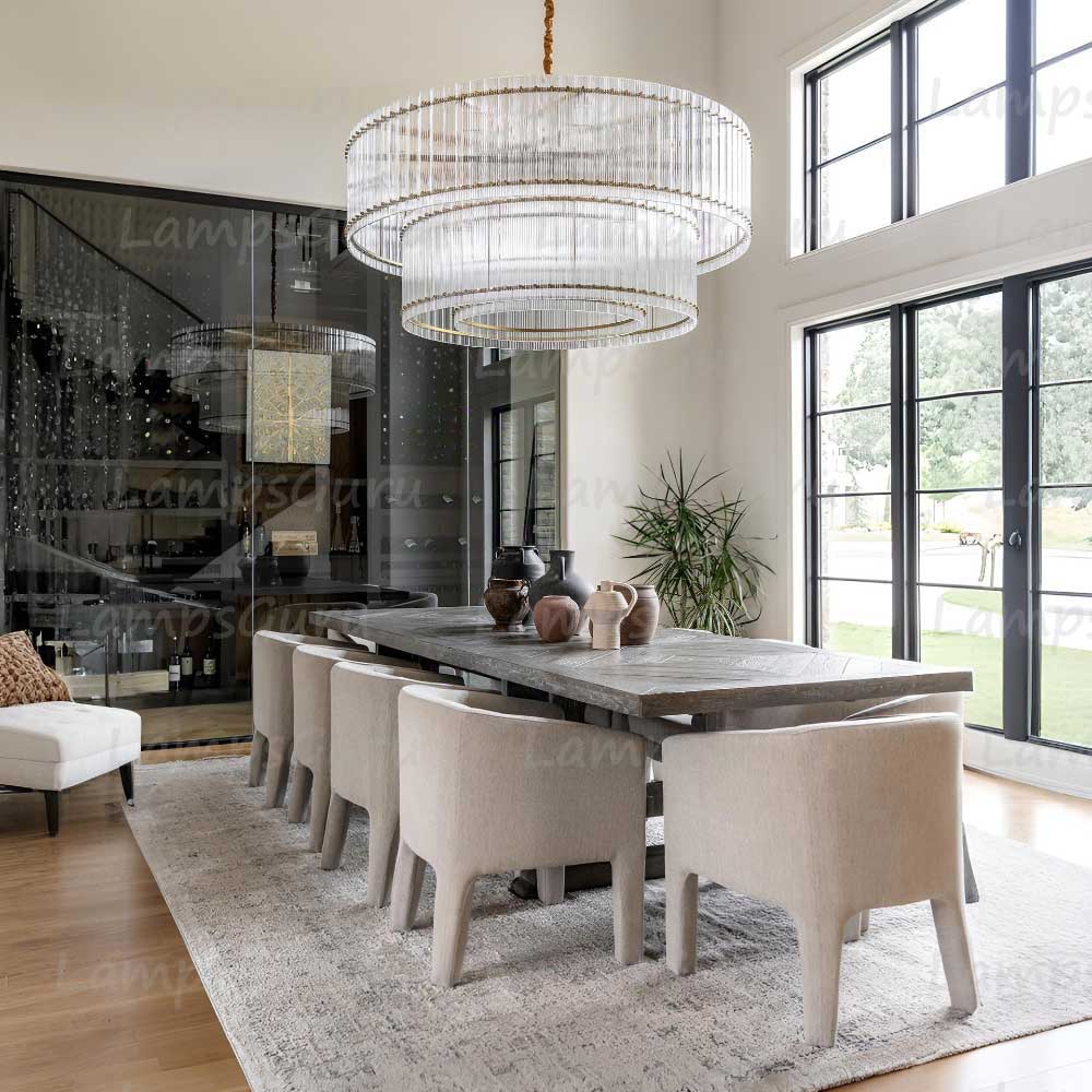 San Marcon 2 Tier Round Chandelier 60"