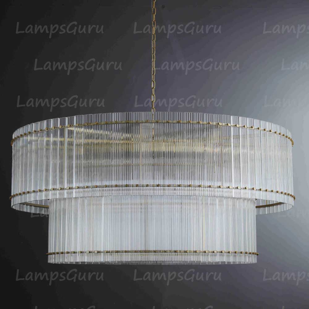 San Marcon 2 Tier Round Chandelier 60"