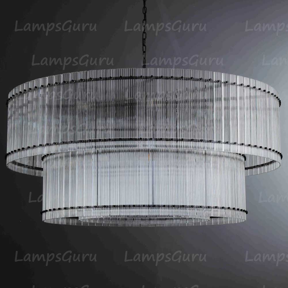 San Marcon 2 Tier Round Chandelier 60"