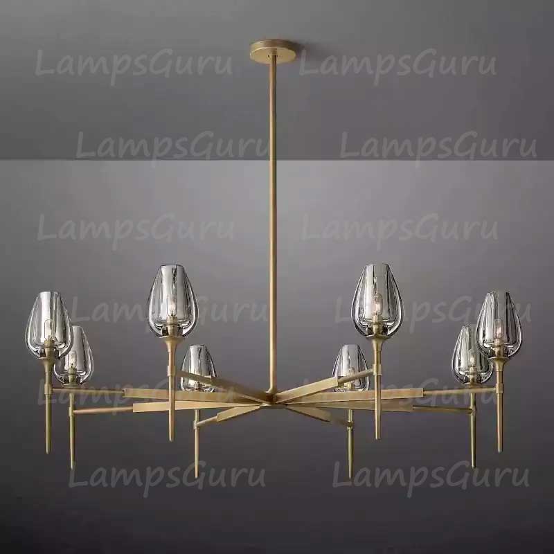 Tulipe Round Chandelier 54"