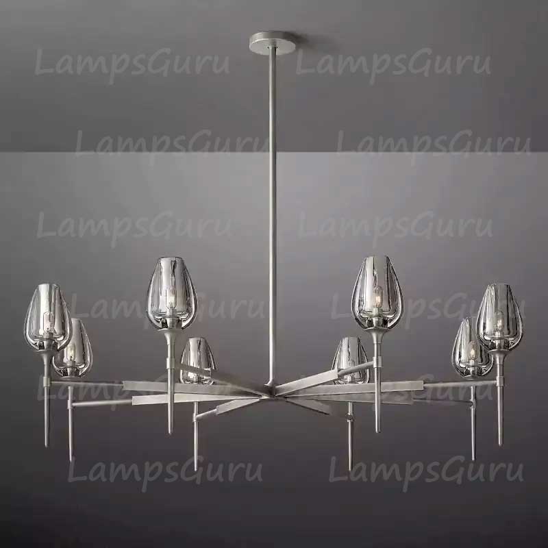 Tulipe Round Chandelier 54"