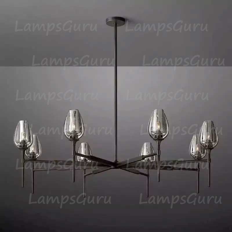 Tulipe Round Chandelier 54"