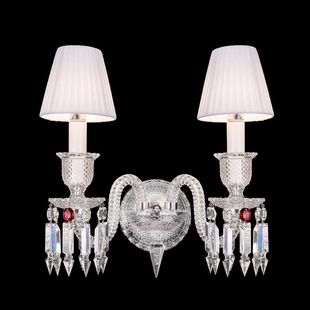 Zenith Bacara Crystal 2-Light Wall Sconce